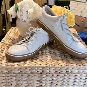 White Leather Ugg Sneakers